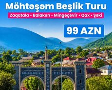 Zaqatala Balakən Qax Şəki Mingəçevir turu