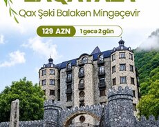 5* hoteldə Zaqatala Balakən Qax Şəki turu