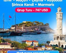 İzmir • Alaçatı • Çeşmə • Kuşadası • Şirincə Kəndi Marmaris
