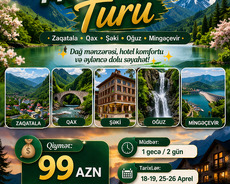 Zaqatala Qax Şəki Oğuz Mingəçevir Turu
