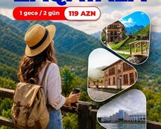 2 günlük Zaqatala Balakən Qax Şəki Mingəçevir turu