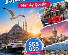 Vip İstanbul Qrup Turu hər ay cıxışla