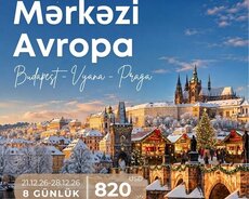 Budapeşt Vyana Praqa Avropa Turu