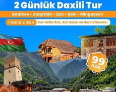 Zaqatala Balakən Qax Şəki Mingəçevir turu