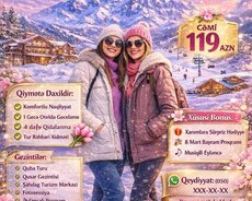 2 günlük qidalanma daxil Quba Macəra turu