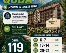 Qidalanma daxil Quba Mountain turu
